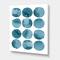 Designart - Aquamarine Circles Blue Geometric Elements - Modern Canvas Wall Art Print